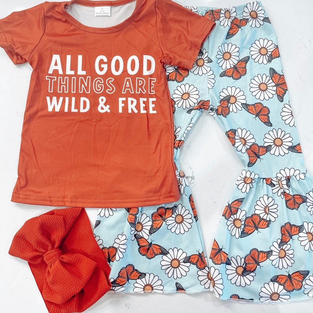 All Good Things Are Wild and Free Bells Set